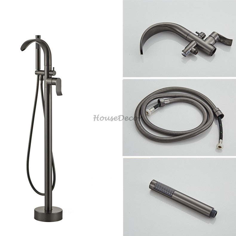 Brass bath shower mixer tap handheld shower set additional view