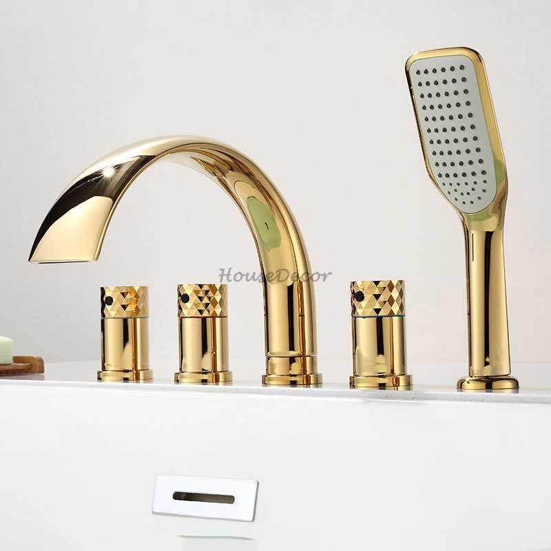 Modern bath shower mixer tap waterfall spout additional view