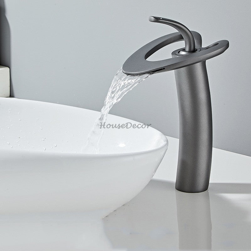 Modern bath shower mixer tap waterfall spout additional view