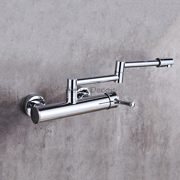 Chrome kitchen sink mixer tap swivel spout additional view