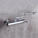 Chrome kitchen sink mixer tap swivel spout additional view