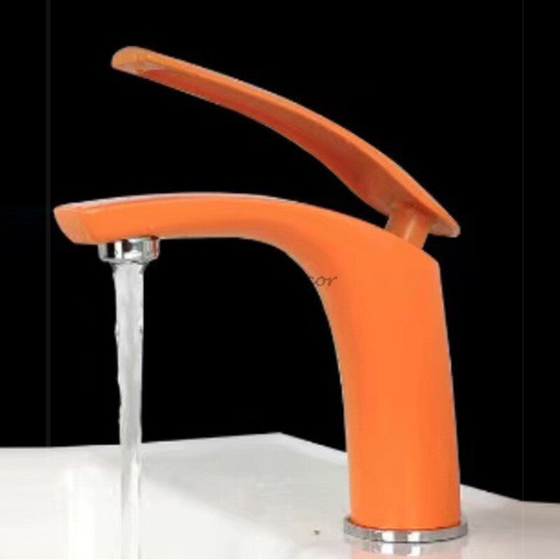 Modern Brass bath shower mixer tap single lever control detail view