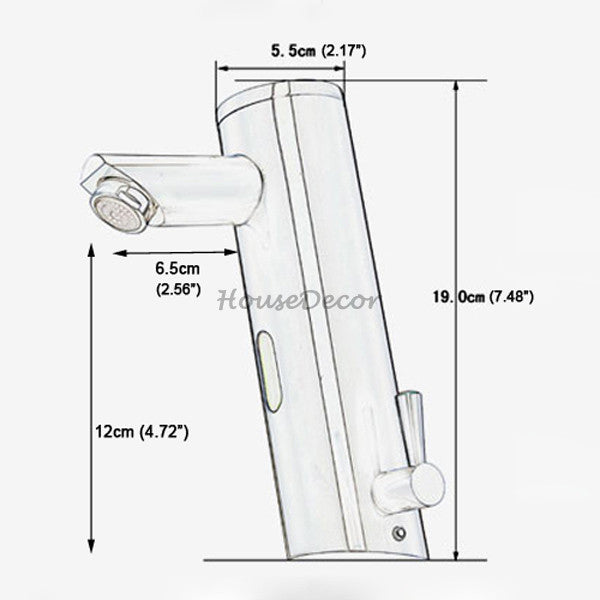Chrome bath shower mixer tap detailed product view additional view