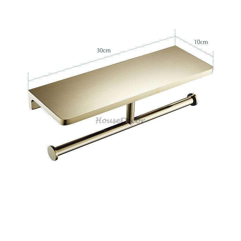 Modern Brass toilet paper holder detailed product view additional view