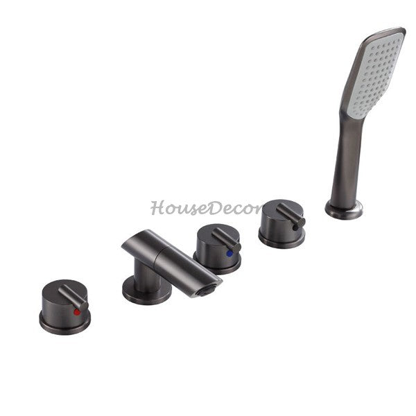 Modern bath shower mixer tap swivel spout main view