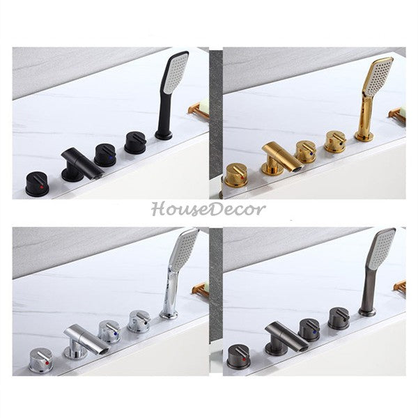 Modern bath shower mixer tap swivel spout additional view
