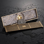 Antique Brass shower drain detailed product view additional view