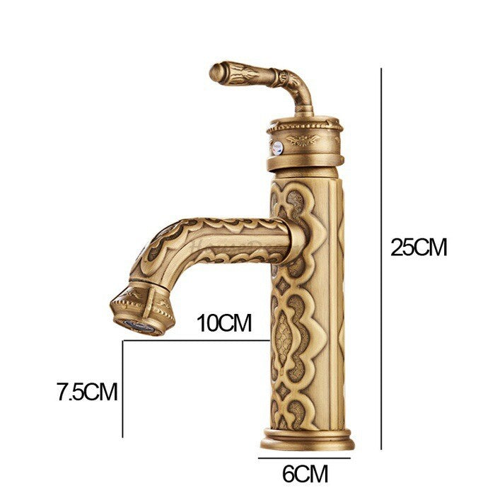 Modern bathroom basin mixer tap detailed product view additional view