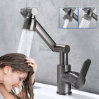 Modern bath shower mixer tap swivel spout main view