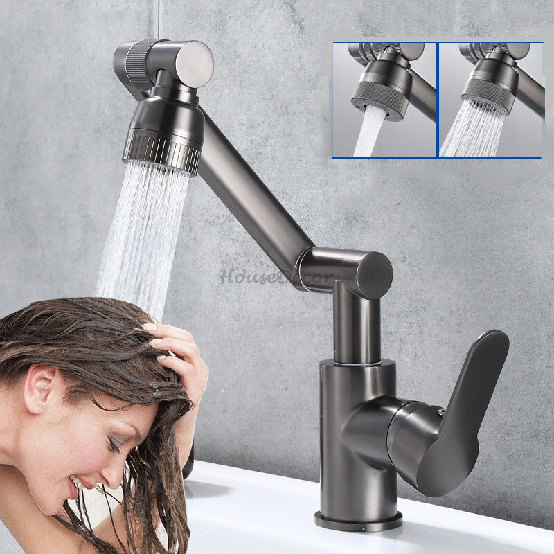 Modern bath shower mixer tap swivel spout main view