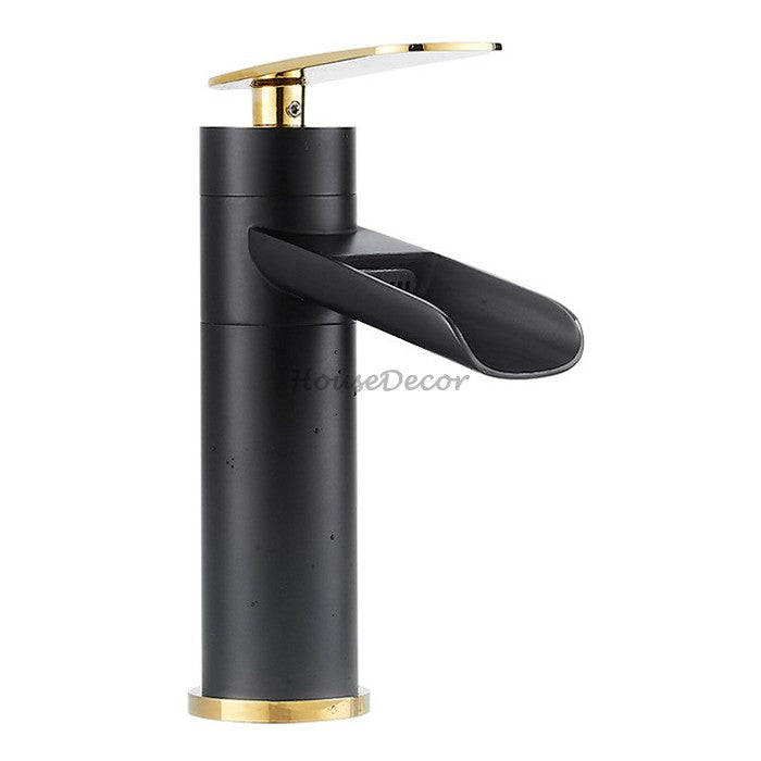 Modern bath shower mixer tap waterfall spout additional view
