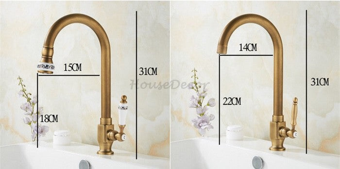 Modern Ceramic kitchen sink mixer tap swivel spout additional view