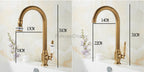 Modern Ceramic kitchen sink mixer tap swivel spout additional view