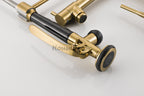 Modern kitchen sink mixer tap swivel spout additional view
