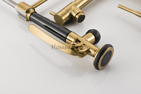 Modern kitchen sink mixer tap swivel spout additional view