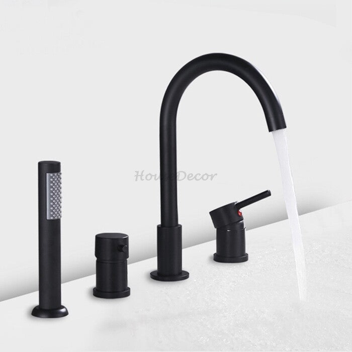 Modern bath shower mixer tap handheld shower set additional view