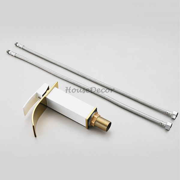 Modern bath shower mixer tap waterfall spout additional view