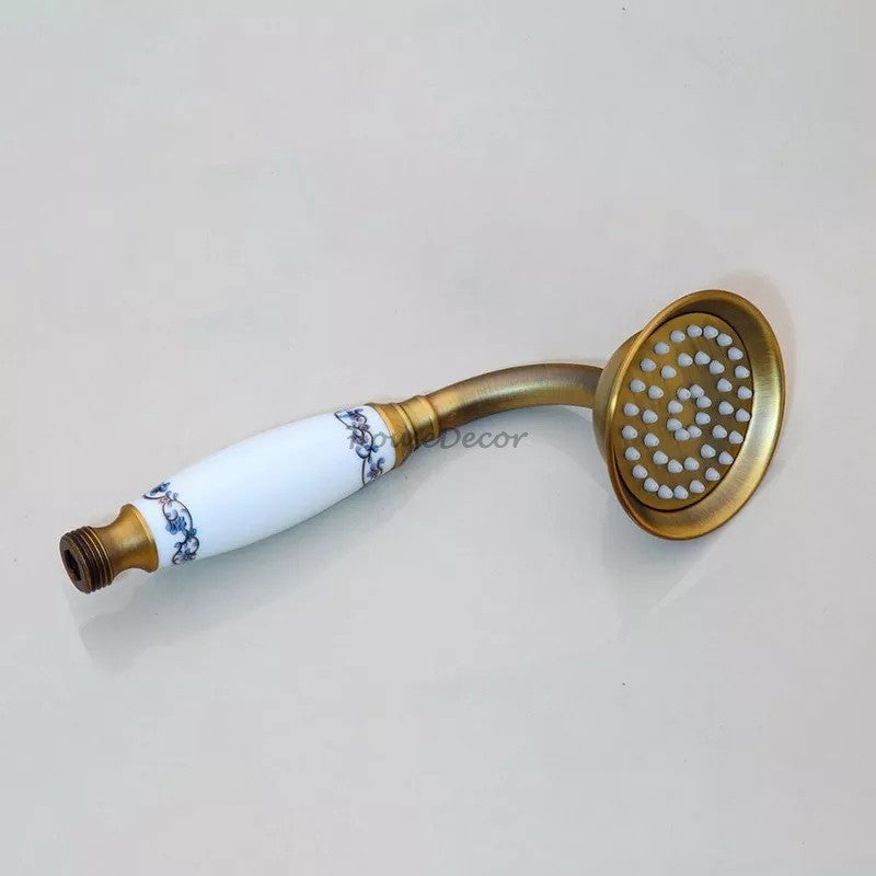 Modern Stainless Steel shower head handheld shower set detail view