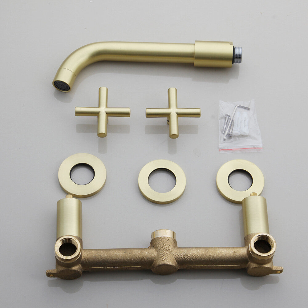 Brass bath shower mixer tap wall mounted design additional view