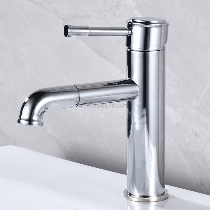 Modern bath shower mixer tap swivel spout detail view