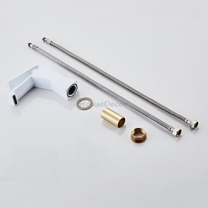 Modern bath shower mixer tap waterfall spout additional view