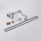 Modern kitchen sink mixer tap swivel spout additional view