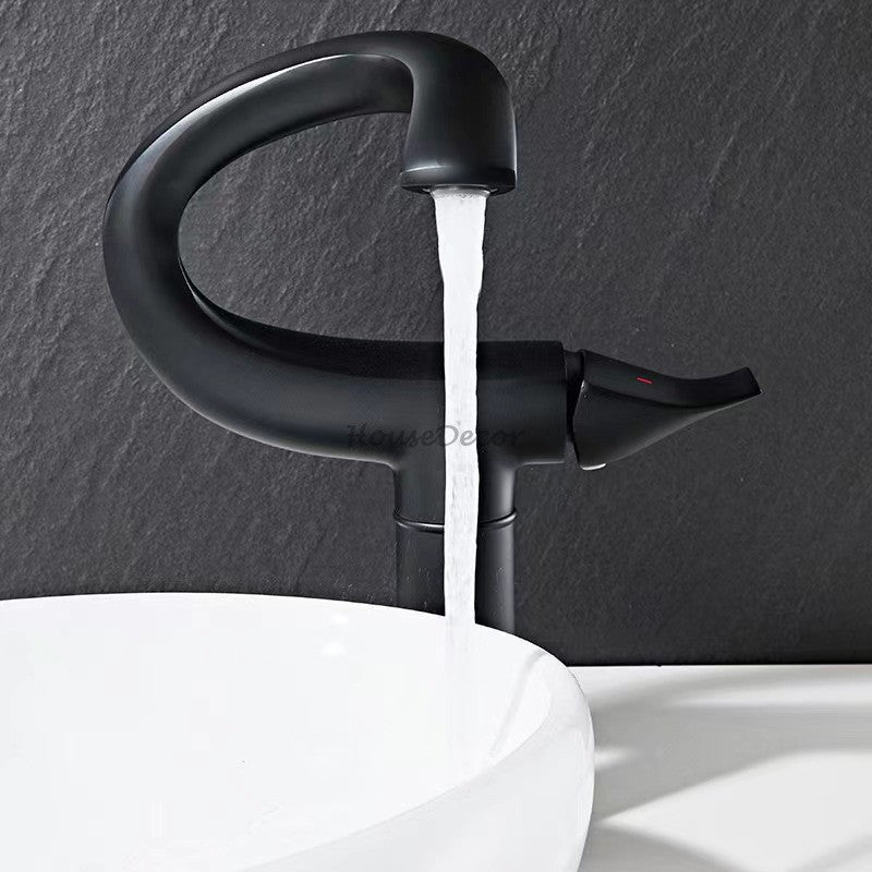 Modern bath shower mixer tap deck mounted design detail view