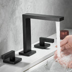 Modern bath shower mixer tap dual handle control additional view