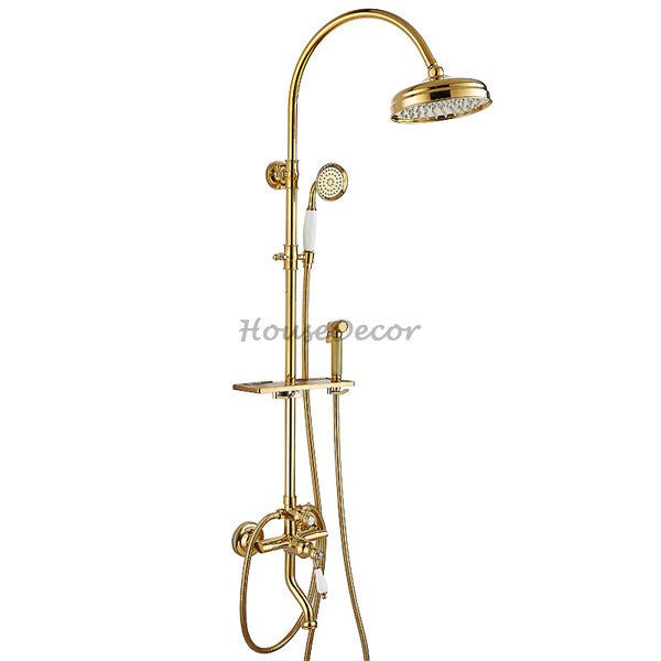 Modern Brass bath shower mixer tap handheld shower set main view