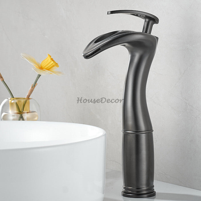 Modern bath shower mixer tap waterfall spout additional view