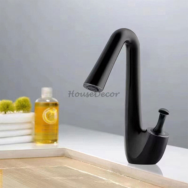 Modern bath shower mixer tap swivel spout main view
