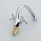 Chrome Brass bath shower mixer tap deck mounted design detail view