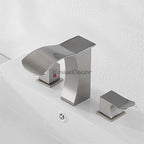 Modern bath shower mixer tap waterfall spout additional view