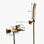 Modern bath shower mixer tap wall mounted design additional view