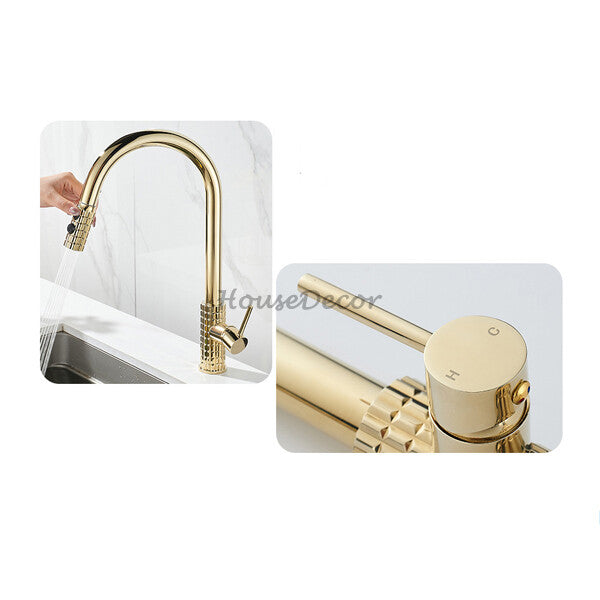 Modern kitchen sink mixer tap swivel spout additional view