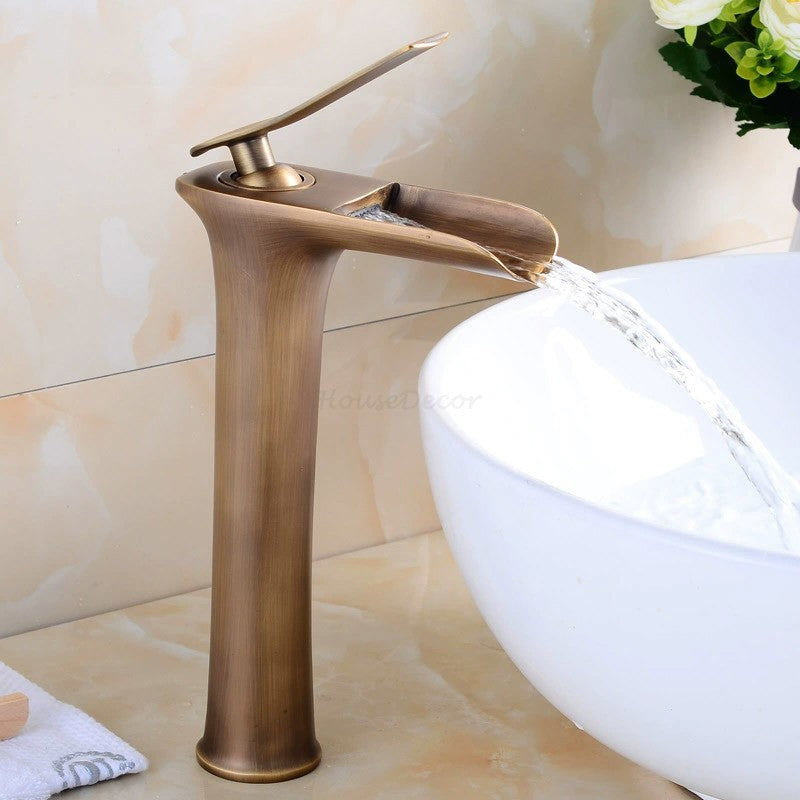 Modern bath shower mixer tap waterfall spout additional view