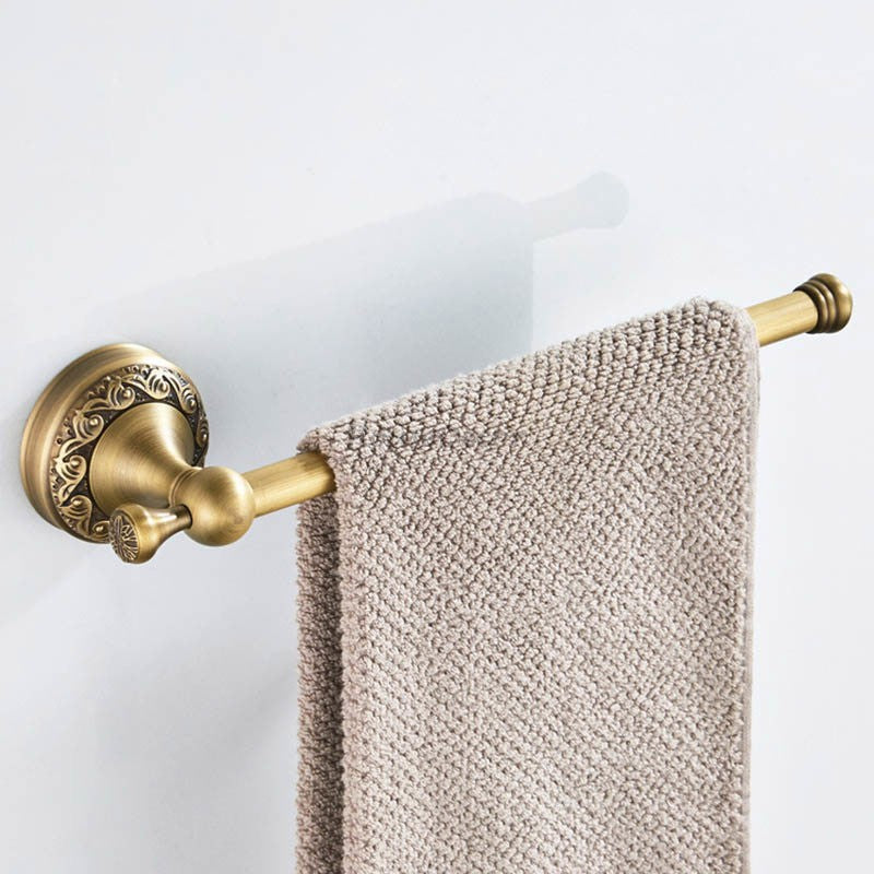 Antique Brass towel rack detailed product view additional view