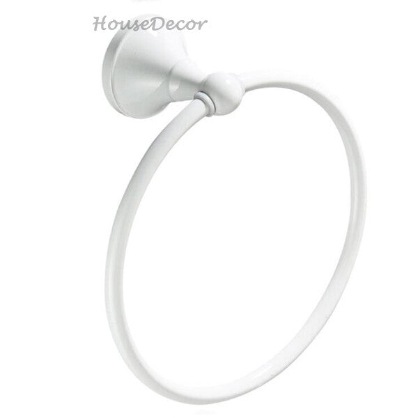 White towel rack wall mounted design additional view