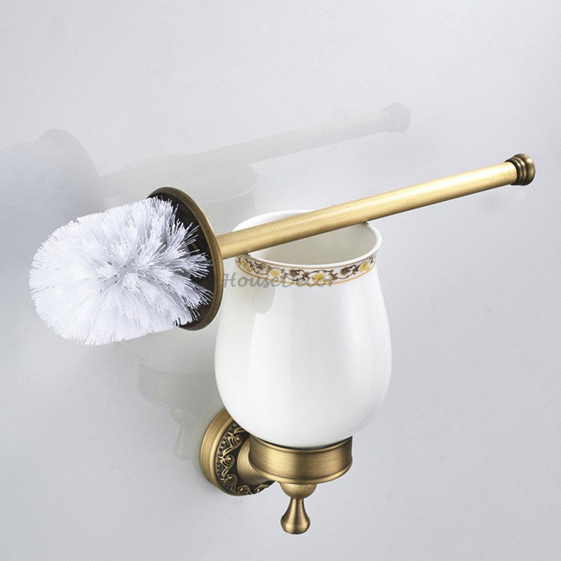 Antique Brass towel rack detailed product view additional view