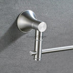 Modern Stainless Steel towel rack swivel spout detail view