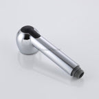 Chrome bath shower mixer tap pull out spray detail view