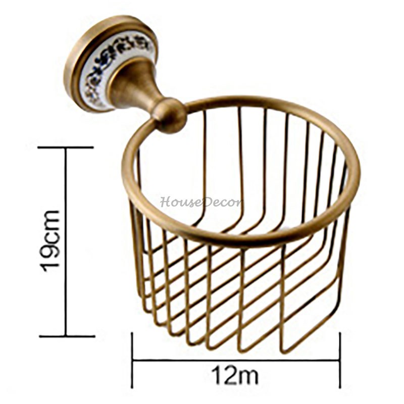 Antique Brass towel rack wall mounted design additional view
