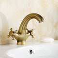Brass bath shower mixer tap dual handle control main view