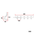 Modern towel rack wall mounted design additional view