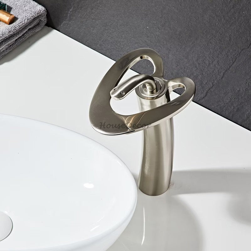 Modern bath shower mixer tap waterfall spout additional view