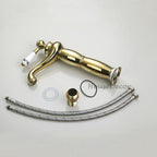 Gold Ceramic bath shower mixer tap detailed product view additional view