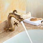 Antique Brass bath shower mixer tap detailed product view detail view