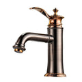 Bronze bath shower mixer tap deck mounted design detail view