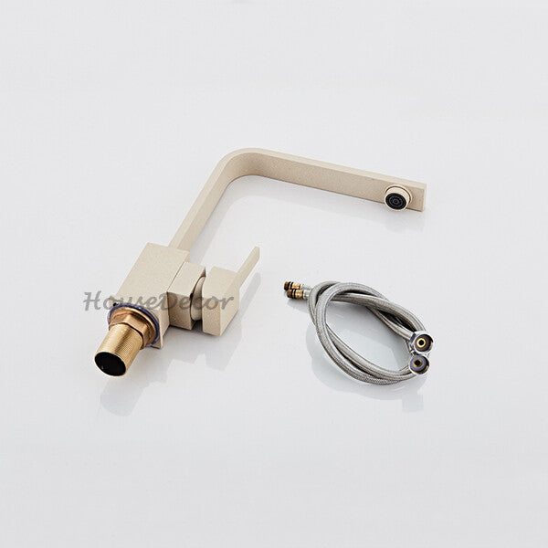 Modern kitchen sink mixer tap swivel spout additional view