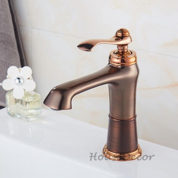 Gold bath shower mixer tap deck mounted design detail view